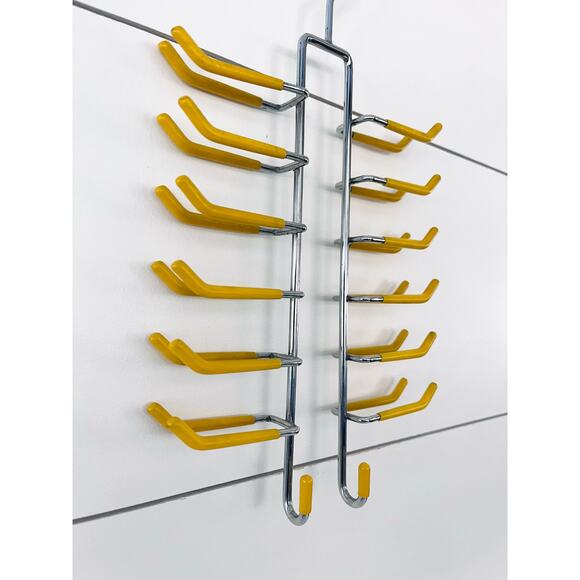 Hanging Metal & Rubber Necktie & Belt Organizer Rack - Picture 1 of 6